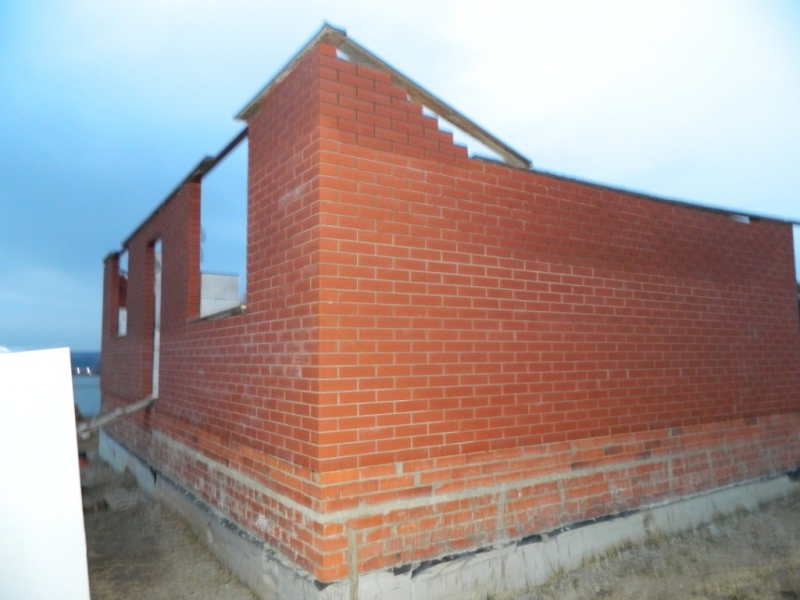 Строительство кирпичного дома в Каширском районе в процессе выполнения работ