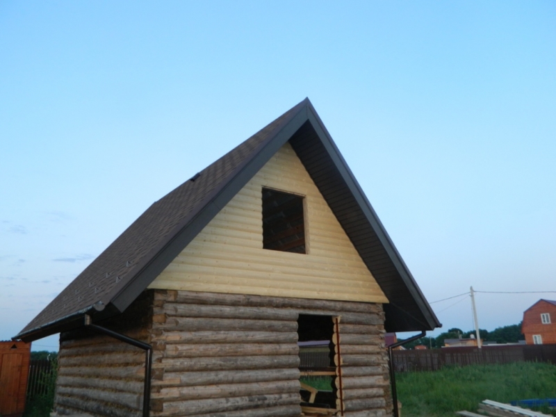 Строительство крыши для бани в СНТ "Питеренка"