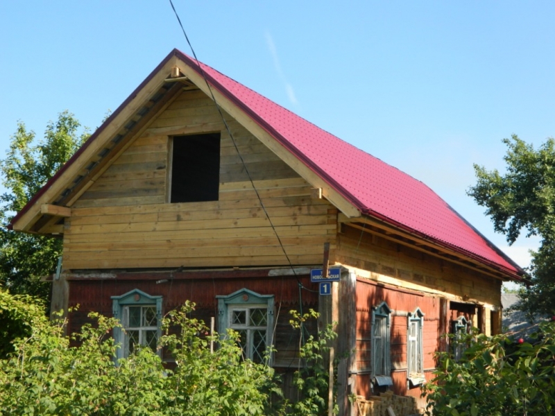 Реконструкция крыши в п.Ожерелье, Каширского района