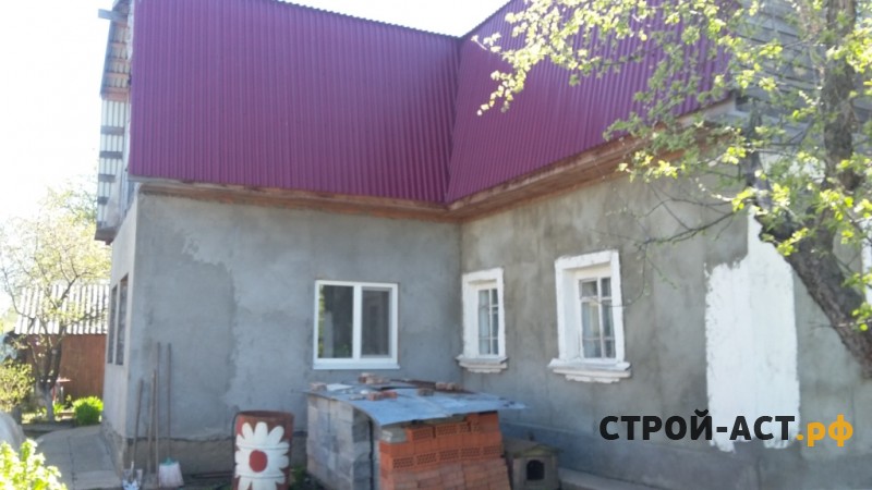 Обшить дом фасадными панелями Деке-Р Burg цвет Пшеничный и цоколь Fels  Терракотовый