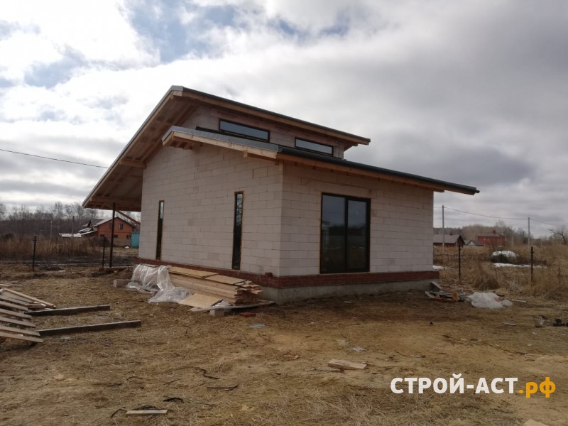 Построить небольшой одноэтажный дом из газосиликатных блоков в Каширском районе